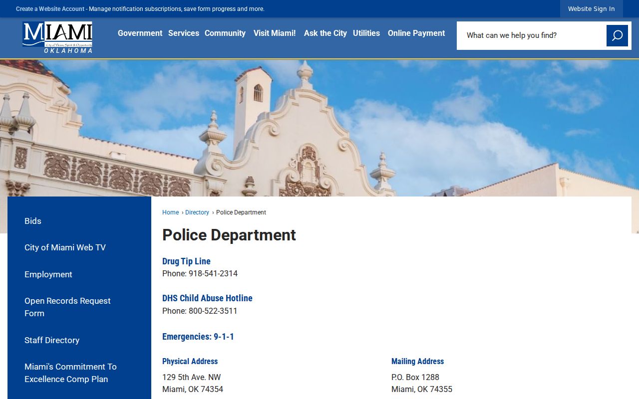 Ottawa County Miami municipal warrant records court resource page