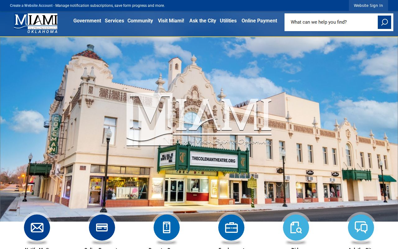 Ottawa County municipal warrant records city-government contact context